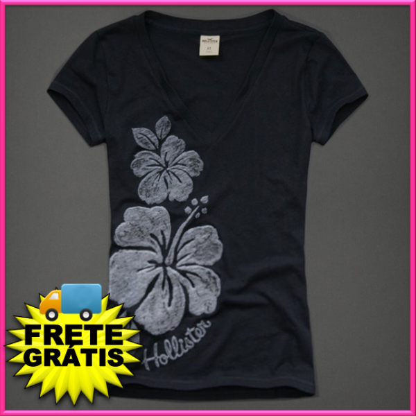 Camiseta Hollister Feminina #43