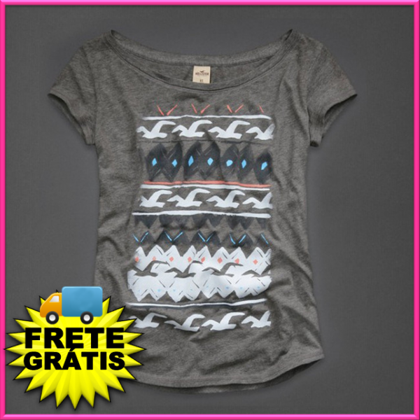 Camiseta Hollister Feminina #29