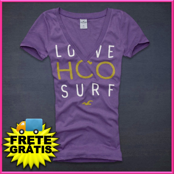 Camiseta Hollister Feminina #49